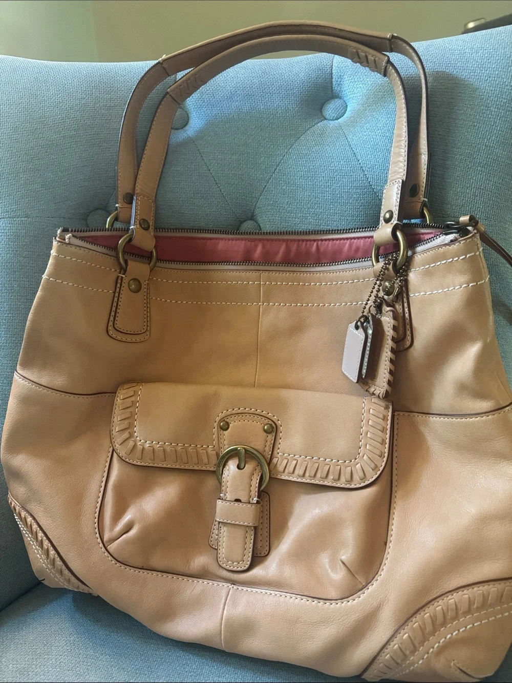 Coach Poppy Whipstitch Tote
